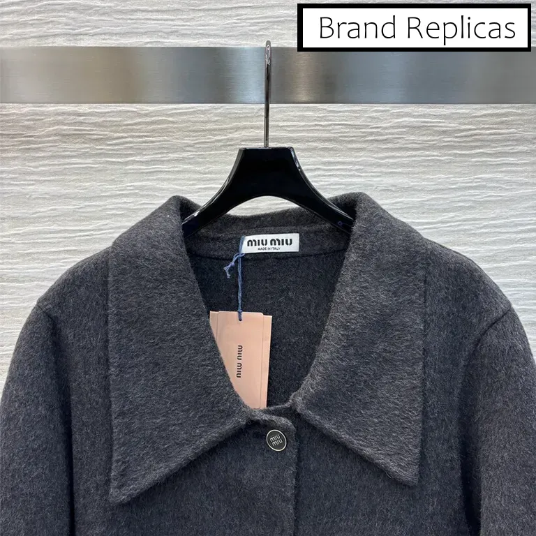 Miumiu grey wool coat